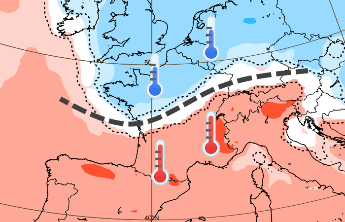 Semaine très contrastée : froid au nord contre grande douceur au sud